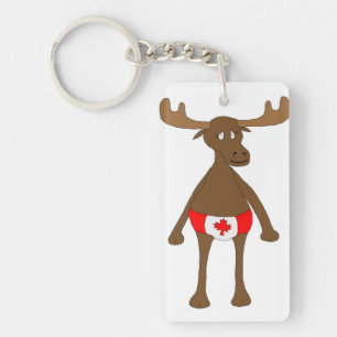 Porte-clés Moose canadienne