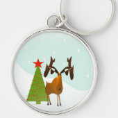 Porte-clés Moose de Noël (Devant)