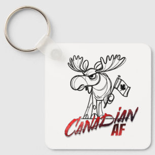 Porte-clés Moose en colère Canadian AF