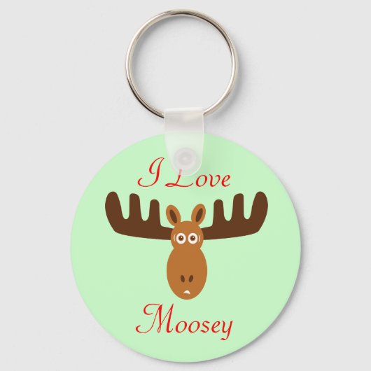 Porte-clés Moose Head_I Love Moosey (Recto)