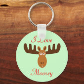 Porte-clés Moose Head_I Love Moosey (Recto)