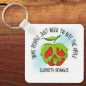 Porte-clés Mordre la Pomme (Recto)