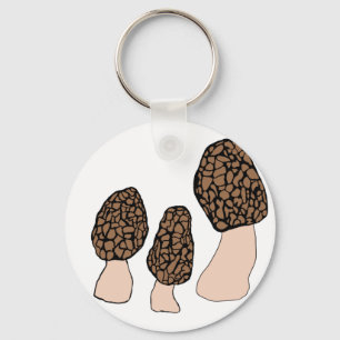Porte-clés Morels Champignons Fun Fungi PERSONNALISER IT