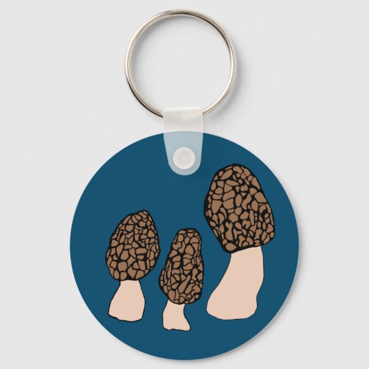 Porte-clés Morels Champignons Fun Fungi PERSONNALISER IT (Recto)