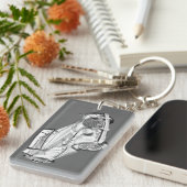 Porte-clés Morgan 1964 plus l'illustration de voiture de (Devant droit)