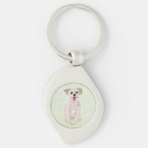 Porte-clés Morkie Dog Swirl Porte - clé