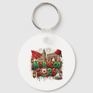 Porte-clés Morocco Vintage Flag Moroccan African