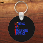 Porte-clés Morons Are Governing America Funny Trump 2024  (Recto)
