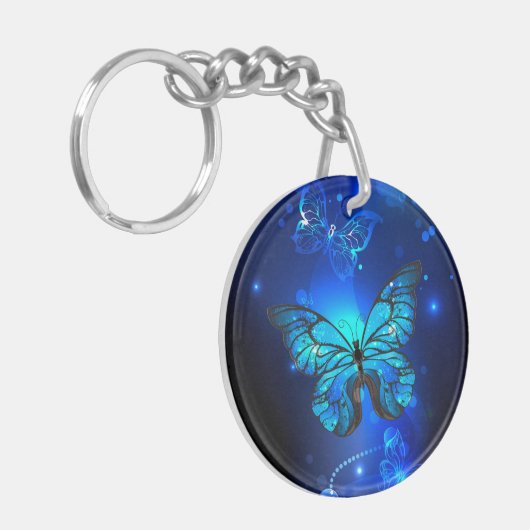 Porte-clés Morpho Butterfly in the Dark Background (Devant gauche)