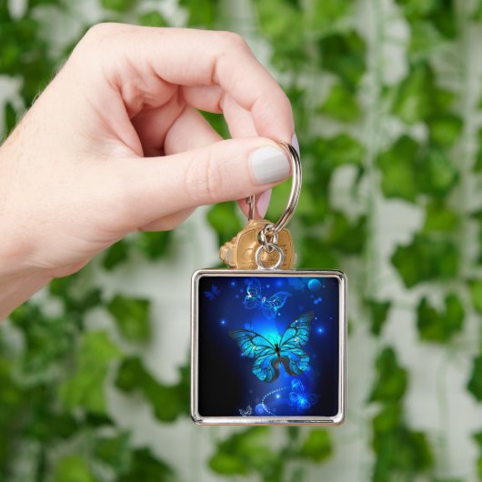 Porte-clés Morpho Butterfly in the Dark Background (main)