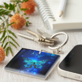 Porte-clés Morpho Butterfly in the Dark Background (Devant Droit)