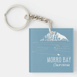Porte-clés Morro Bay Californie Art de Morro Rock