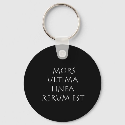 Porte-clés Mors ultima linea rerum est (Recto)