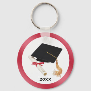 Porte-clés Mortier noir et Porte - clé du diplôme