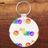 Porte-clés Mortocycle arc-en-ciel (Recto)