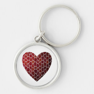 Porte-clés Mosaic Beating Heart Keychain