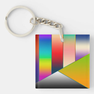 Porte-clés MOSAIC rayures triangles couleur II + vos idées