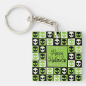 Porte-clés Mosaïque alien d'Halloween (Devant)