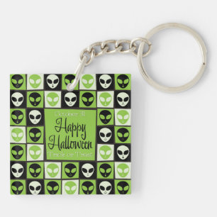Porte-clés Mosaïque alien d'Halloween