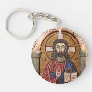 Porte-clés Mosaïque ancienne de Jésus