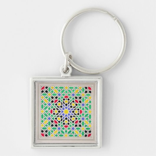 Porte-clés Mosaïque dans le lambris d'appui du côté est de la (Devant)