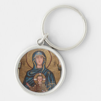 Porte-clés Mosaïque de la Vierge Marie et Jésus