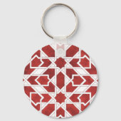 Porte-clés Mosaïque marocaine rouge ZELLIGE (Recto)