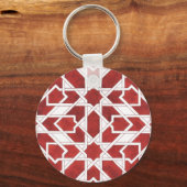 Porte-clés Mosaïque marocaine rouge ZELLIGE (Recto)
