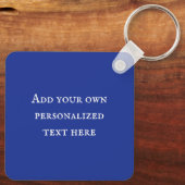 Porte-clés Mosaïque provençale jaune et bleu ajouter du texte (Verso)