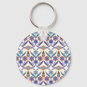 Porte-clés Mosaïque turque : Motif coloré sans couture