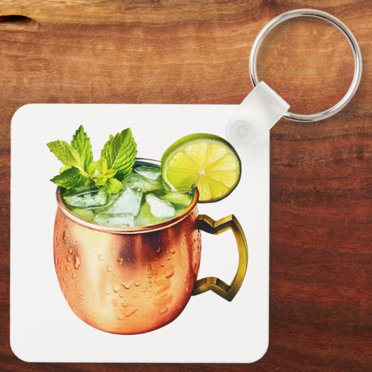 Porte-clés Moscou Mule Avec Lime (Verso)