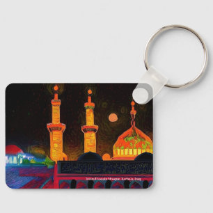 Porte-clés Mosquée de l'imam Hussain, Karbala, Irak sur une b