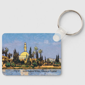 Porte-clés Mosquée Hala Sultan Tekke sur une bague