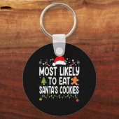 Porte-clés Most Likely To Eat Santas (Recto)