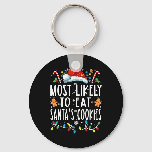 Porte-clés Most Likely To Eat Santas (Recto)
