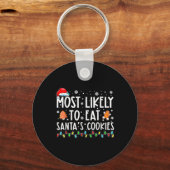 Porte-clés Most Likely To Eat Santas (Recto)