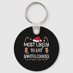 Porte-clés Most Likely To Eat Santas
