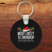 Porte-clés Most Likely To Overshop Shopng Funny Family Crew C (Recto)