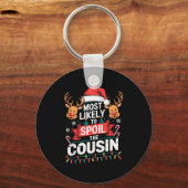 Porte-clés Most Likely To Sil The Cousin Christmas Party Fami (Recto)