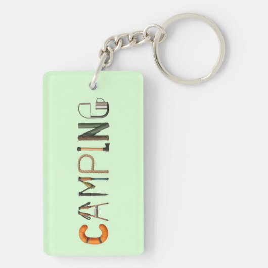 Porte-clés Mot de camping (Dos)