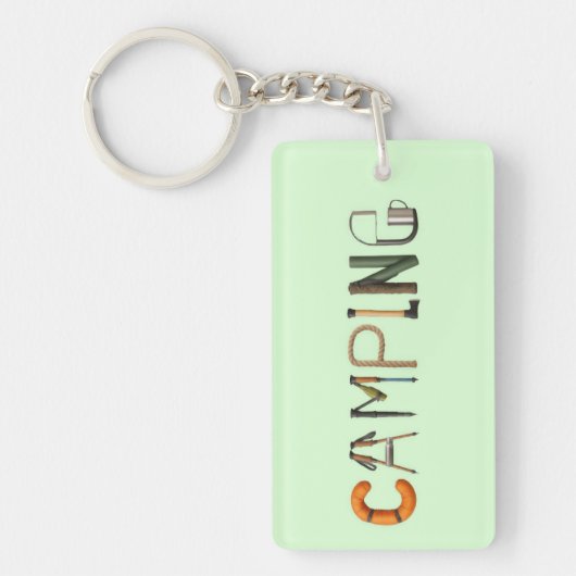 Porte-clés Mot de camping (Devant)