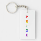 Porte-clés Mot Pride couleur arc-en-ciel (Devant)