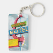 Porte-clés Motel de Phoenix d'aquarelle (Dos)