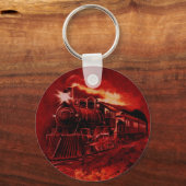 Porte-clés Moteur à vapeur magique Train victorien (Recto)