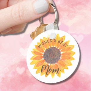 Porte-clés Mother’s Day Sunflower World’s Best Mom