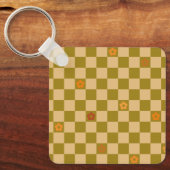 Porte-clés Motif à carreaux Flowe - N° 02 (Recto)