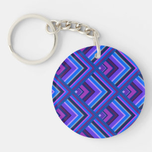 Porte-clés Motif à échelle Bleu et violet