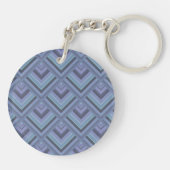 Porte-clés Motif à échelle gris bleu (Dos)