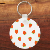 Porte-clés motif à fraise (Recto)