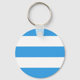 Porte-clés Motif à rayures bleu ciel